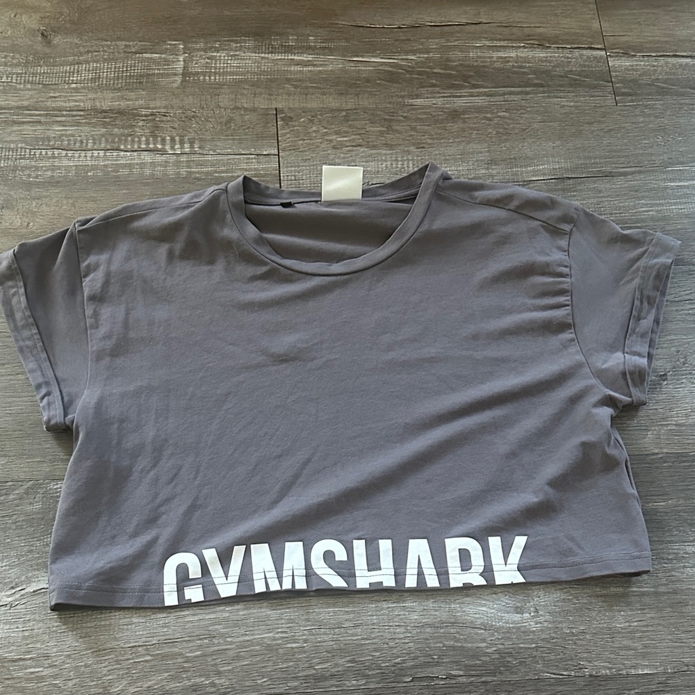 2 for $15 Gymshark Charcoal Crop Tee